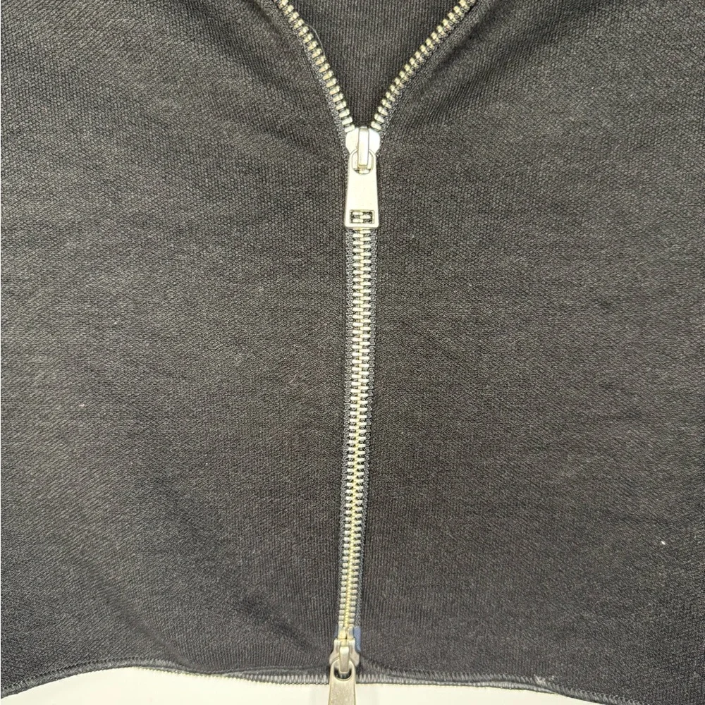 Zara Black Zip-Up Cropped Sweater - SKU 1075 - Picture 4 of 7